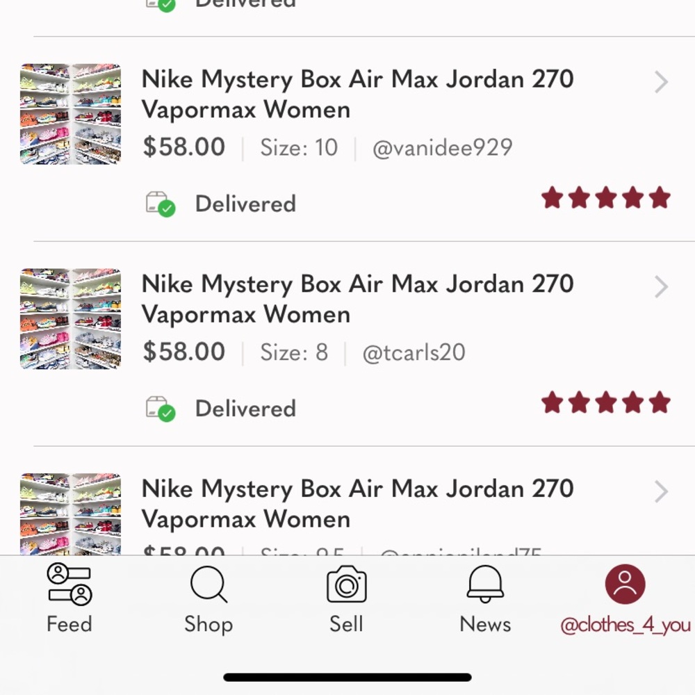 Nike Mystery Box Jordan Retro Air Max Vapormax Men - Picture 10 of 10